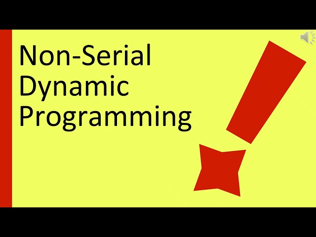 Non-Serial Dynamic Programming Explained: Backward & Forward Methods (Example Included)