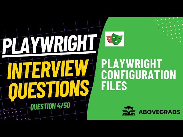 Question #4: Explain Playwright Configuration Files | Playwright Interview Questions &Answers Series