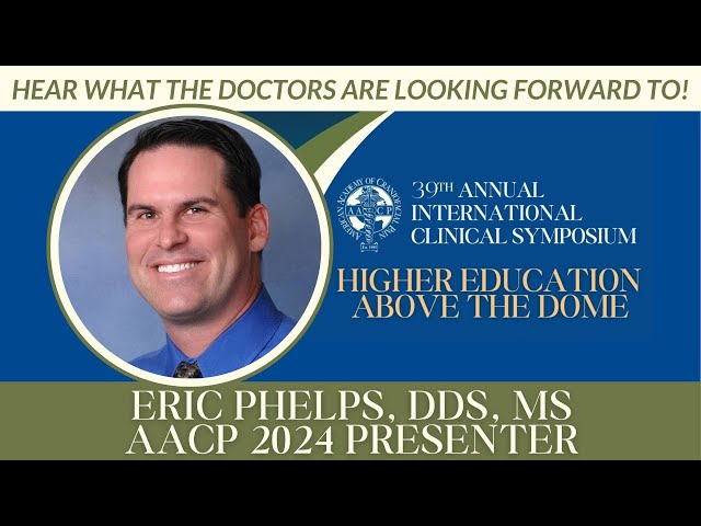 Dr.  Eric Phelps shares his excitement about AACP's 2024 Annual Meeting in October!