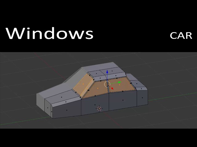 Model Low-Poly Car Windows in Blender
