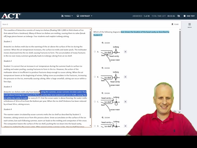 Full 2025 Digital ACT Science Section Walkthrough Using Official Enhanced ACT Practice Test 1