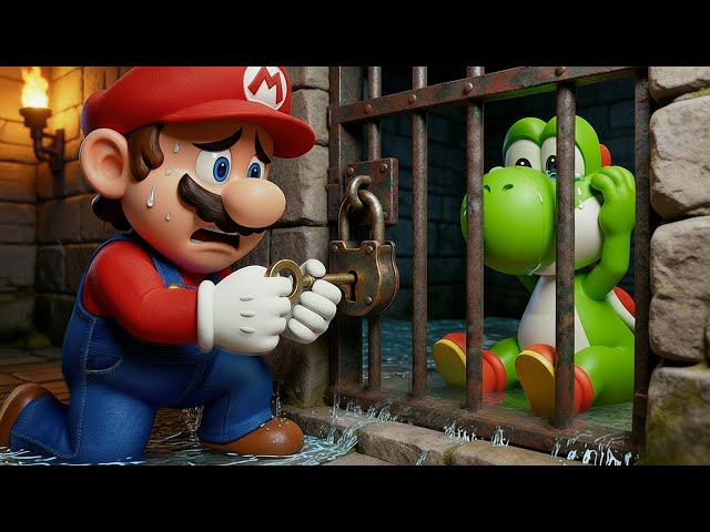 Mario Rescues Yoshi from Bowser’s Dungeon 😨🍄 | Super Mario Odyssey Story