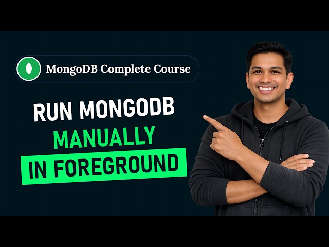 How to Start MongoDB Server Manually Using "mongod" Command | Getting Started with MongoDB