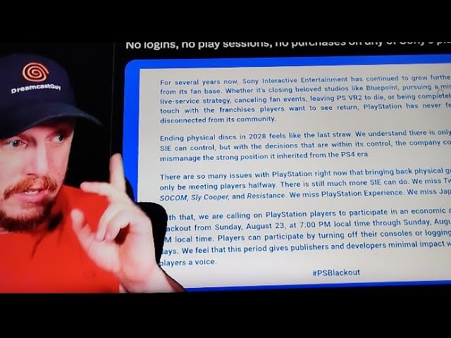 Dreamcast Guy PlayStation Fanboys SHOCKED In SHAMBLES PlayStation Boycott BLACK OUT BEGINS NOW! 