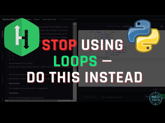 STOP USING LOOPS — Do THIS Instead (List Comprehensions in Python | HackerRank)