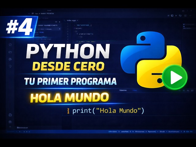 Curso de Python desde Cero 2026 | Tu primer programa en Python (Hola Mundo)