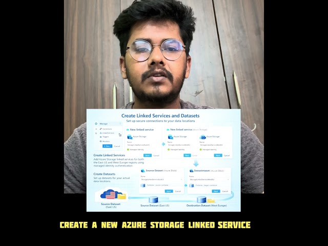 Master cross-region data copying with ADF. Comment "ADF" if you want more Azure tutorials 👇