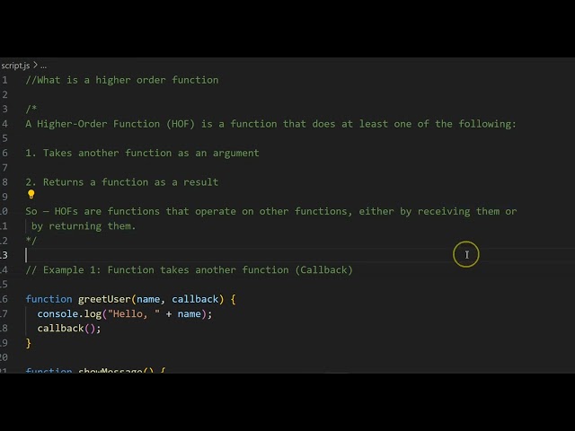 Higher Order Function in JavaScript | Explained with Examples | Javascript Interview Questions