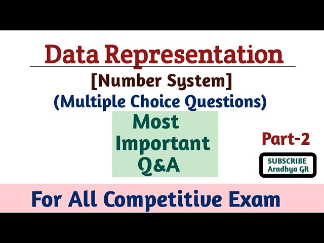Data Representation MCQ'S|Number system|MCQ'S|Competative exam|Part-2|@CompBookAradhya