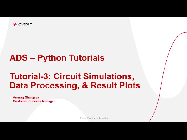 ADS Python Tutorial-3: Simulation, Data Processing and Result Plots
