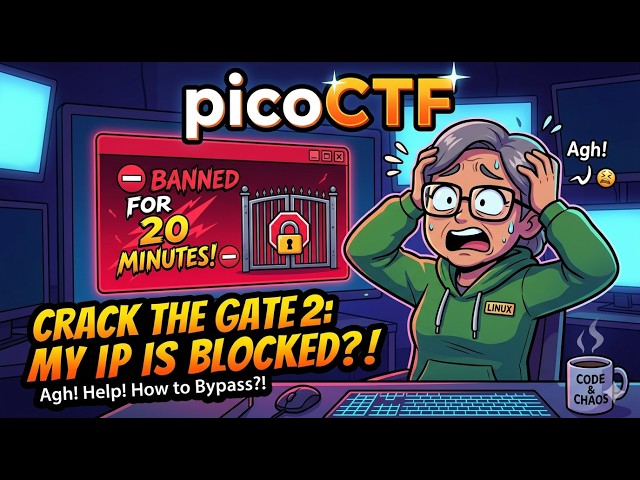 Just Tried It Once and Got Banned Immediately⁉️ IP Bypass Trick in picoCTF Crack the Gate 2🕵️‍♂️