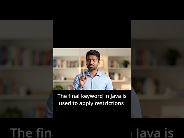 final keyword in java ❓ |  most asked interview question | #shorts #education #motivation #tech