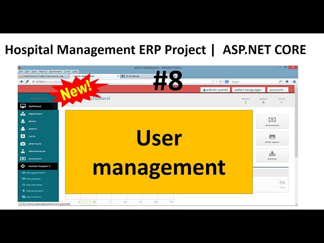 ASP.NET CORE 6.0: Hospital management System | Day-8 | beginner to advance tutorial