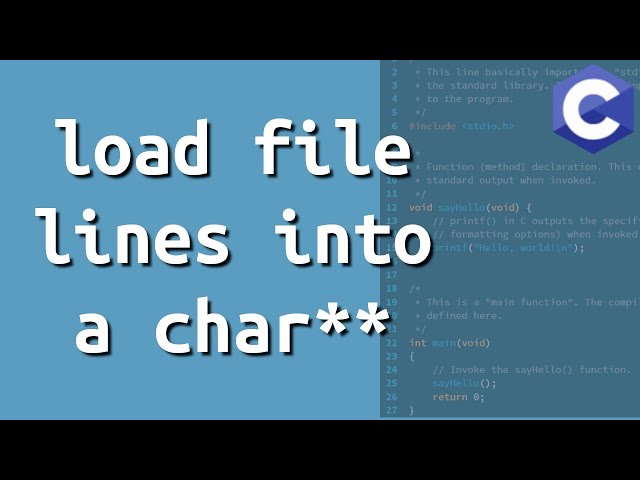 Load file lines into an array of strings { C Programming }