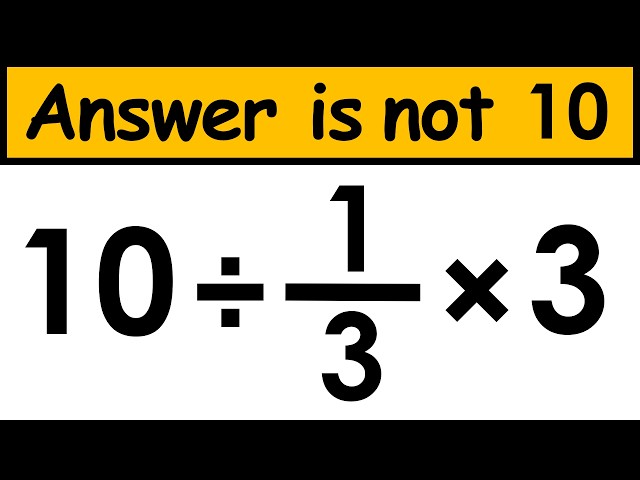 Most People Get This Math Problem Wrong!