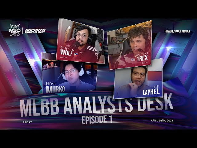 MLBB Analysts Desk Podcast Episode 1 ft Mirko, Laphel, Trex and Wolf! | MLBB Esports Podcast