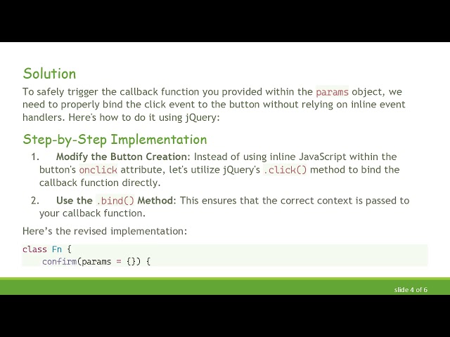 How to Trigger Callback Function in a JavaScript Object