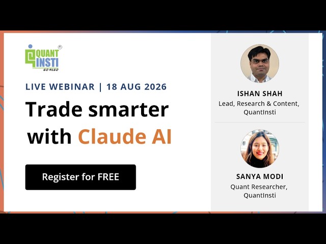 Claude for Algo Trading: Free Live Webinar