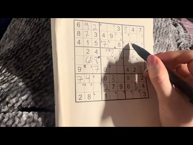 asmr i teach u sudoku for 20 minutes (whispering, mouth sounds) 