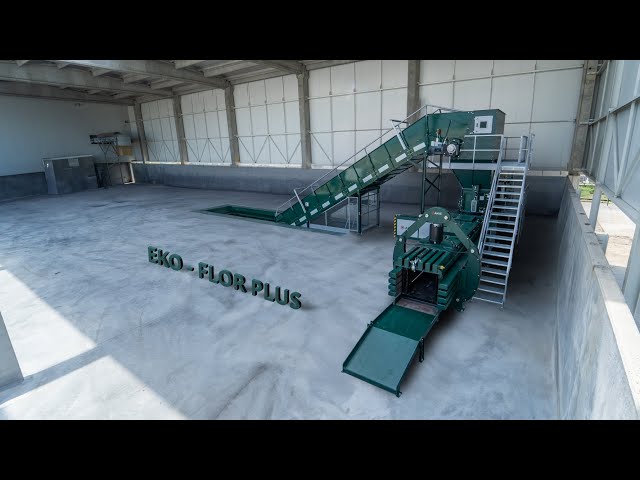 ANIS waste baler assembly and presentation at Eko-Flor Plus d.o.o.