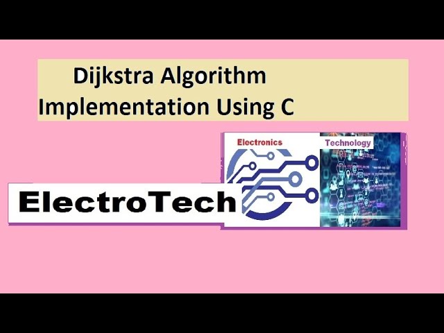 Dijkstra Algorithm - Single Source Shortest Path implementation using C program
