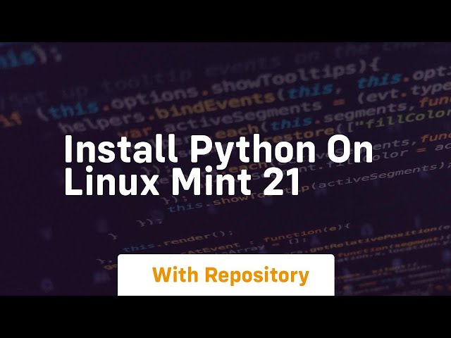 install python on linux mint 21