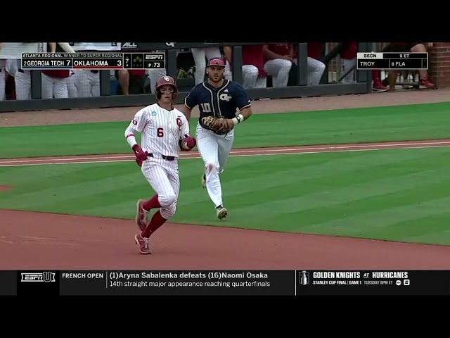 BB Highlights: OU 8, Georgia Tech 7