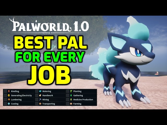 Palworld: Best End Game Base Pals in 1.0 | Best Pal For Every Work Suitability