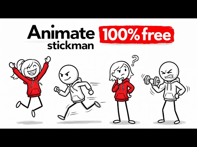 Make UNLIMITED Stickman Animations with AI | 100% FREE Forever