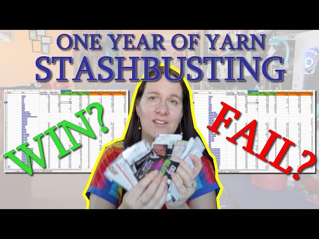 ONE YEAR OF STASHBUSTING - did I succeed? Quick stash tour included