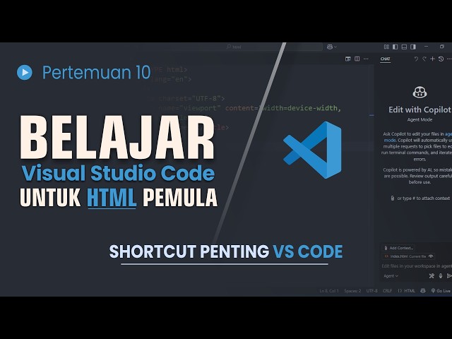 Learn Visual Studio Code from Scratch for Beginners: VS Code Shortcuts for HTML