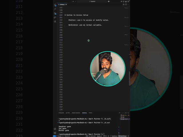 difference between pointer and reference in c++