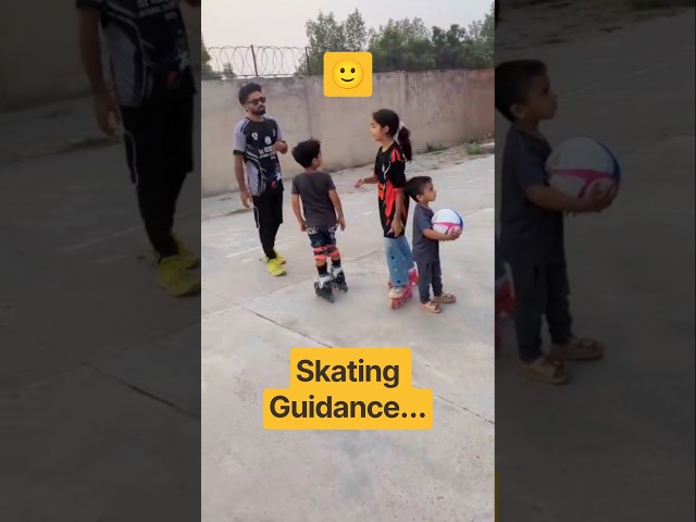 Coach Teaching Skating Tricks | Kids Skating Training & Practice 🛼 #shorts #skating #foryou