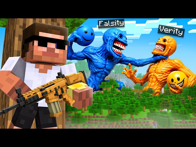 Verity and Falsity Attacked Our Village in Minecraft..