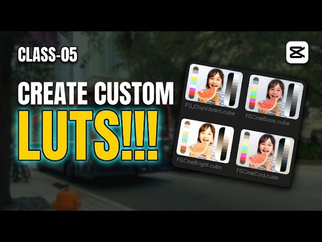 Create Custom LUTs in CapCut | Make Your Own Cinematic LUTs | CapCut Editing Course Class 05(Telugu)