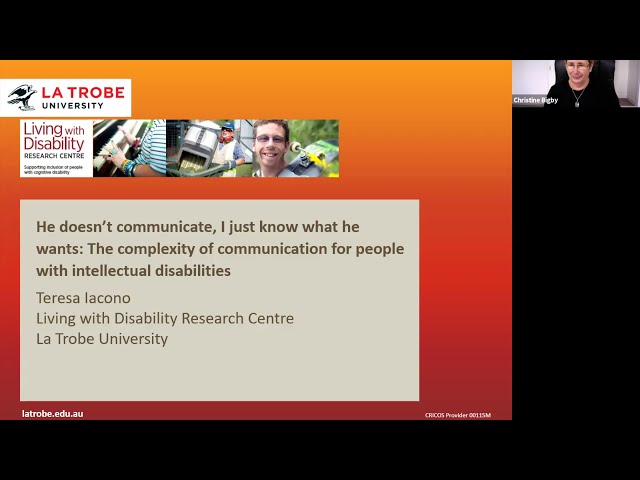 Webinar November 10, 2021: Skills for working with people with intellectual disabilities
