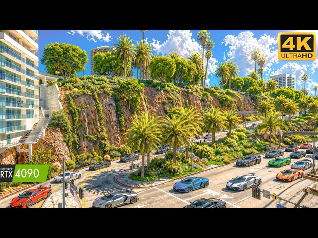 GTA 5 Enhanced 1,000,000 Dense LA Vegetation With Next Gen NaturalVision Enhanced Graphics Look Real
