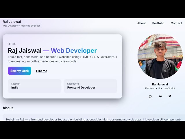 Create personal website ❤️ #html #css #javascript