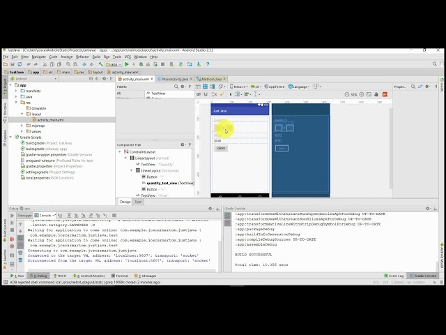 Curso de programación con Android Studio: Análisis de una  app con botónes para Udacity