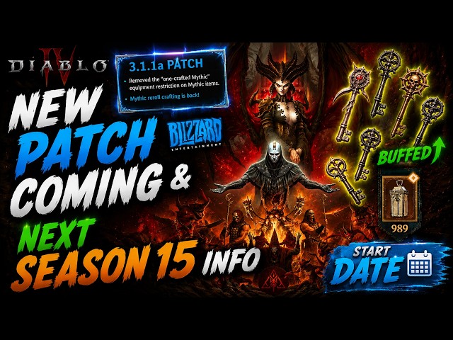 NEW PATCH COMING & NEXT Season 15 INFO