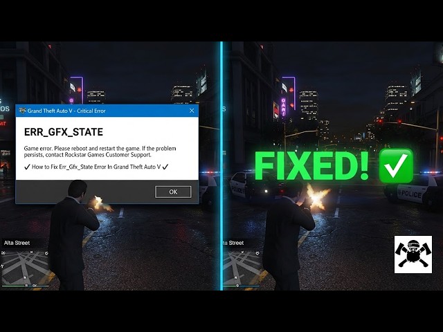 How to Fix Err_Gfx_State Error In Grand Theft Auto V ✅