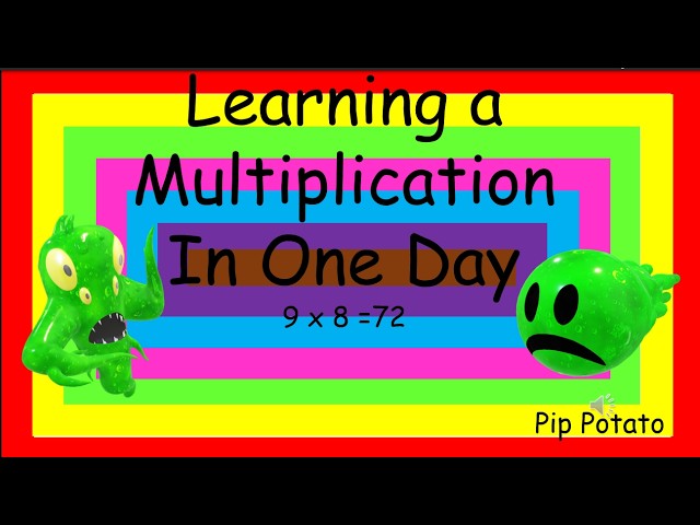 Daily multiplication 9x8=72