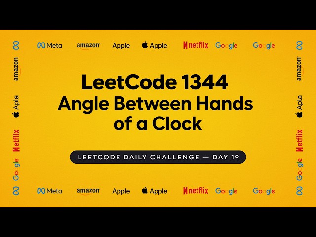 1344. Angle Between Hands of a Clock #dailychallenge #coding #python #day19 #programming #java