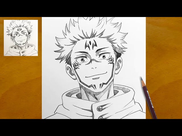 Sukuna Drawing Tutorial – Step by Step | Jujutsu Kaisen Art