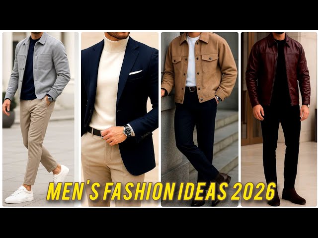 Men’s Fashion Trends 2026 🔥 Minimalist Outfits, Sneakers, Boots & Blazers #viral 