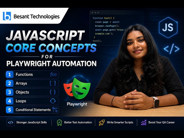 JavaScript Core Concepts for Playwright Automation  | Besant Technologies