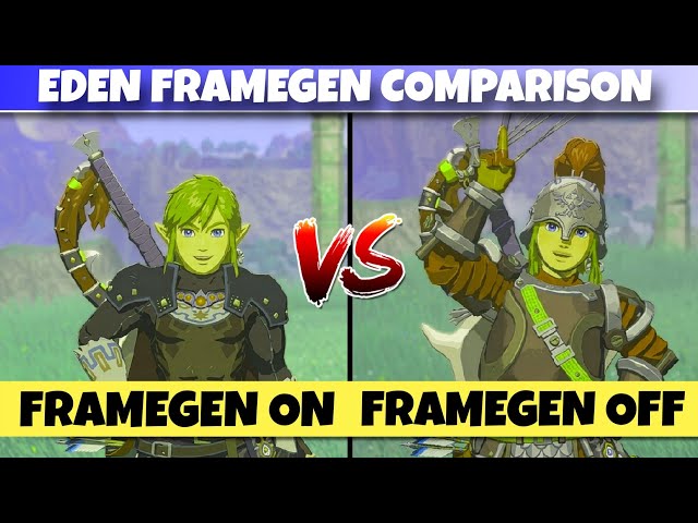 Frame Generation On VS Off Eden Nintendo Switch Emulator Android! Zelda Breath Of The Wild