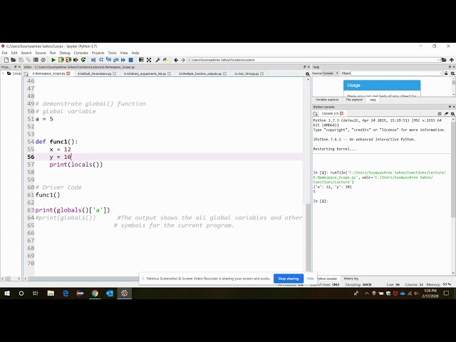 Namespace  - Python