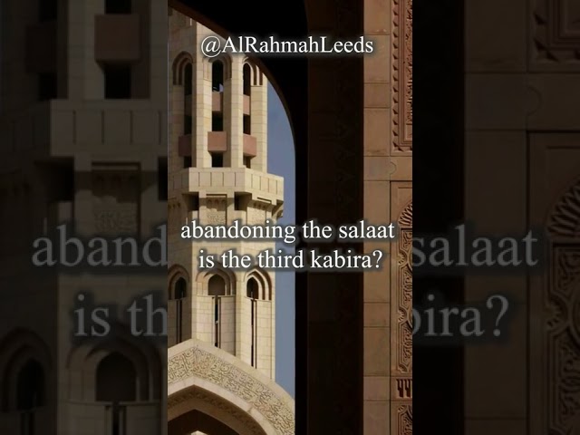 The Third Major Sin | Al-Rahmah Leeds | Abu Usamah At-Thahabi