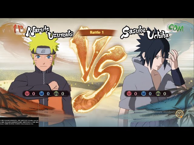 Naruto vs Sasuke Shippuden Final Battle in Ultimate Ninja Storm 4